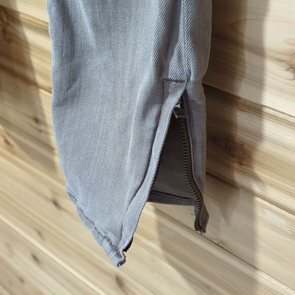 Helmut Lang Womens Jeans Beige Ankle Zipper Skinny Jeans Size 31 - Picture 5 of 14